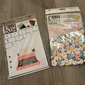 2 new sets of A5 planner pockets